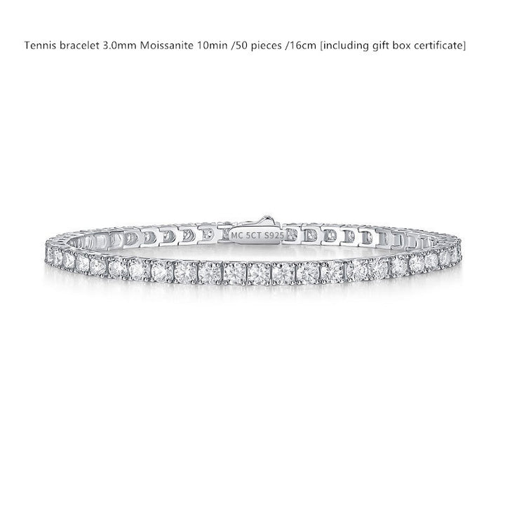 Sterling Silver D Color Moissanite Brățară pentru femei