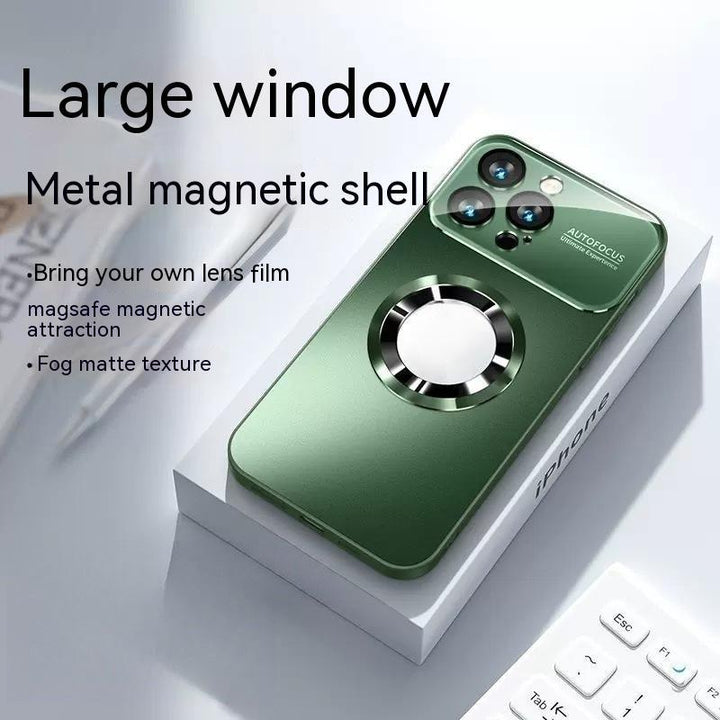 Large Window Without  Magnetic Suction Frosted Glass Drop-resistant All-inclusive Protective Case