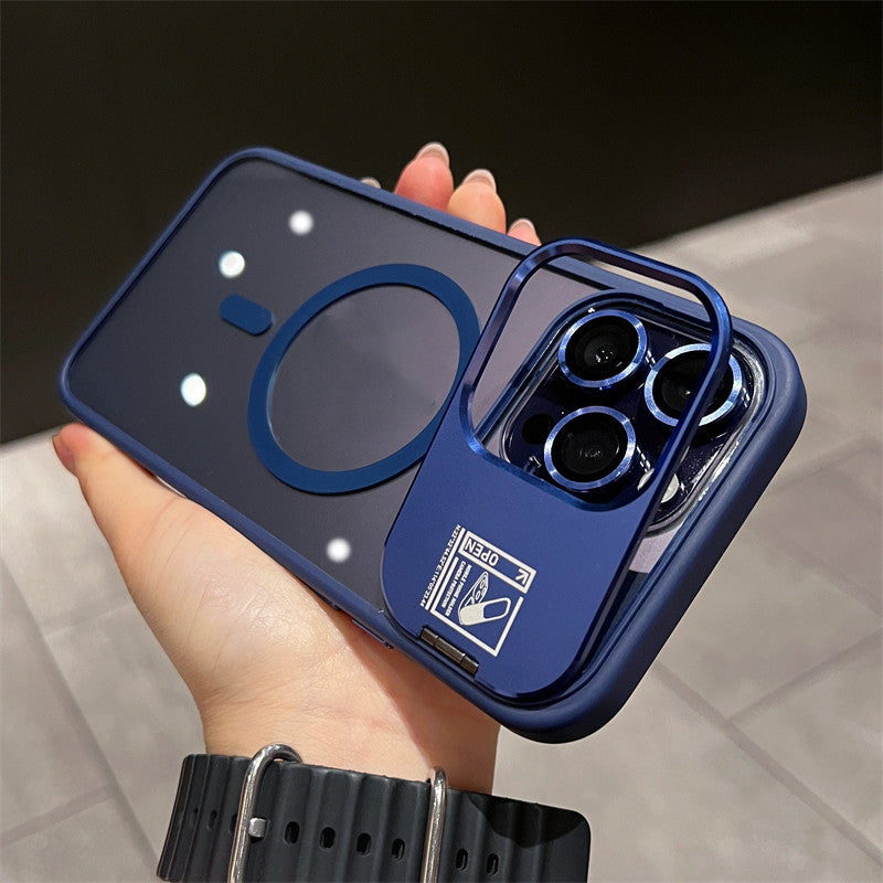 Invisible Multi-Dimensional Holder Case Magnetic Suction With Lens Film