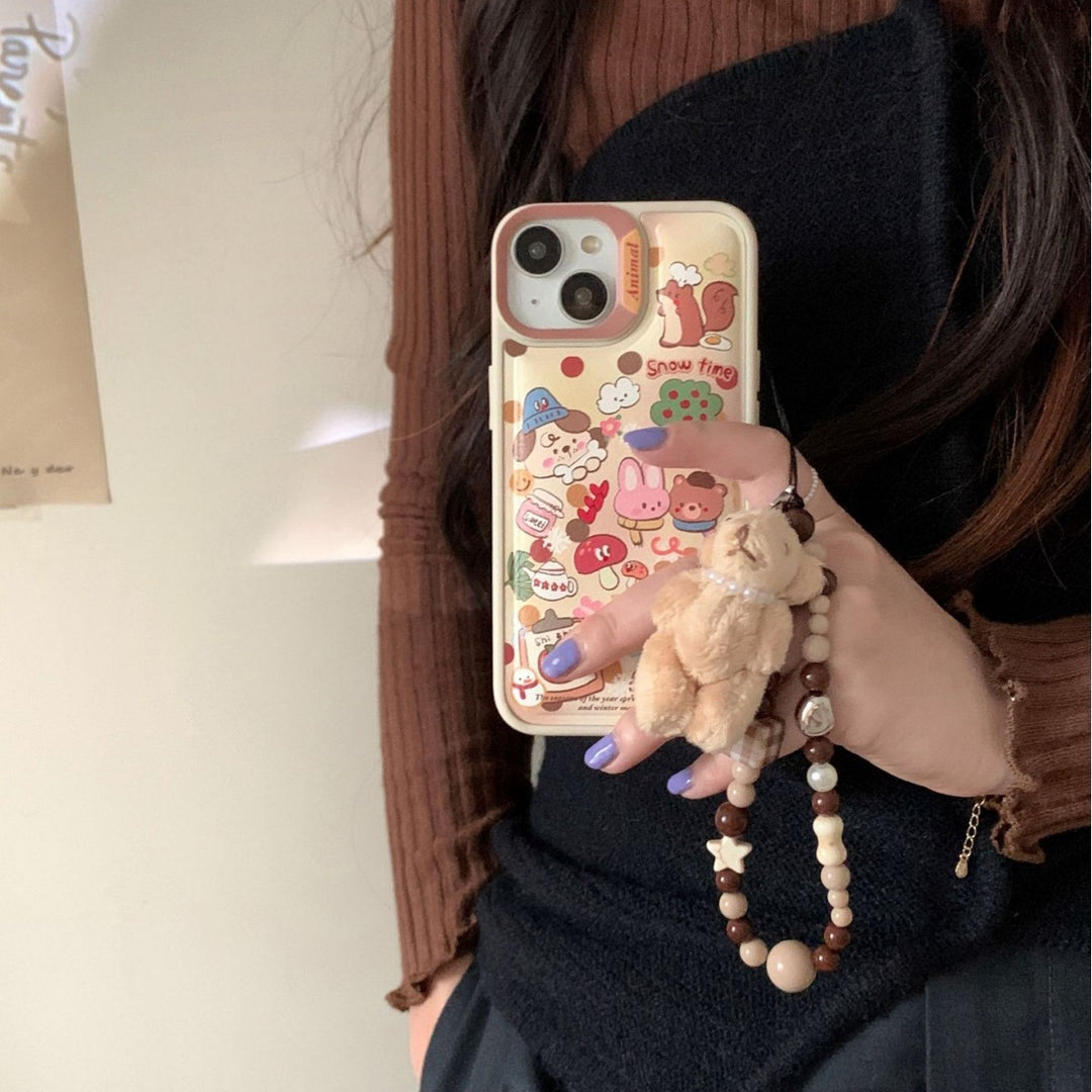 Cute Full Screen Graffiti Rabbit Phone Case