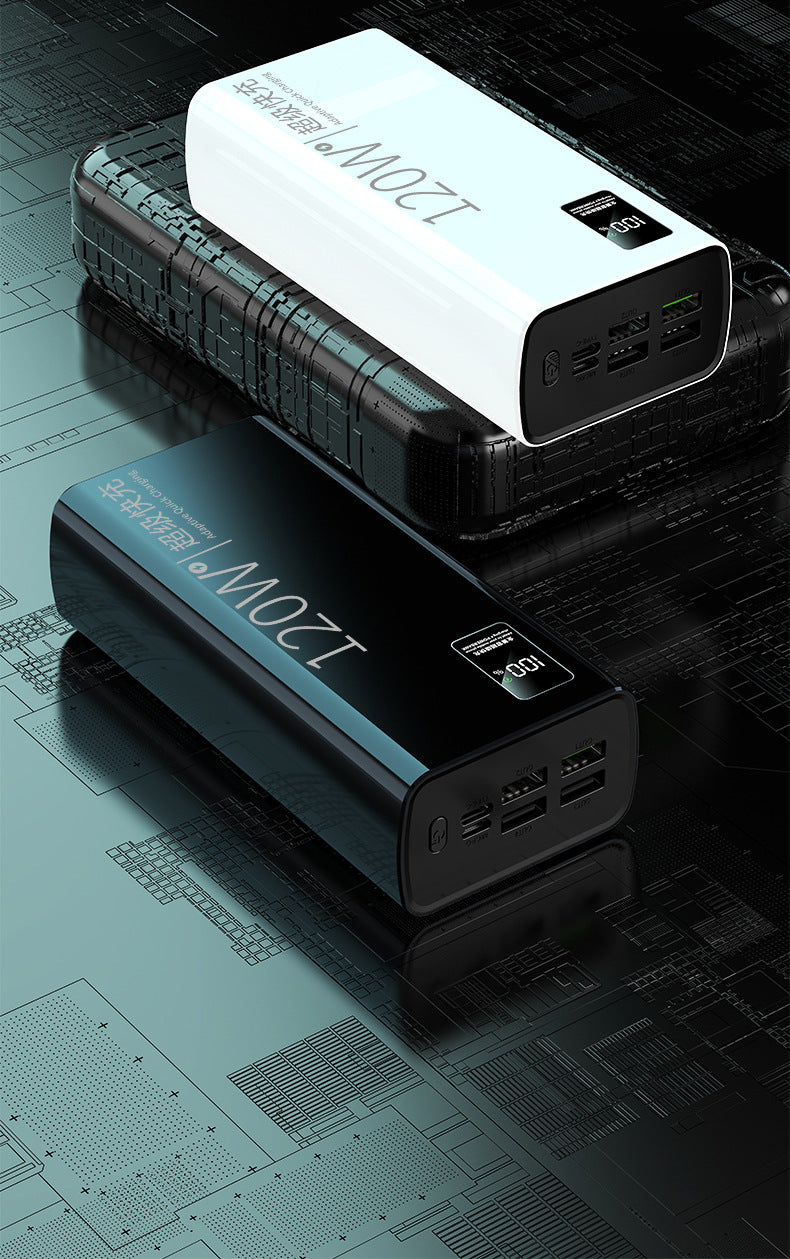 PD120W Super Fast Charge Power Bank 20000 mA Capacitate mare Typec Typec în două sensuri