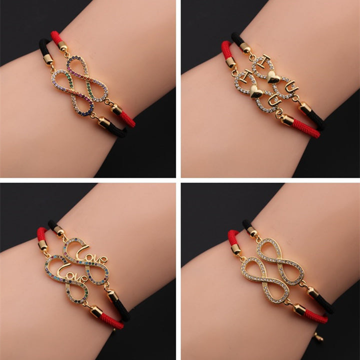 Fashion Copper Zircon Bracelet For Couple Ornament