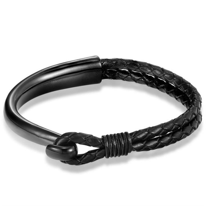 Simple Fashion Curved Buckle Stainless Steel Bracelet