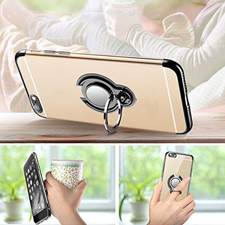 Magnetic Ring Electroplating Car Phone Case