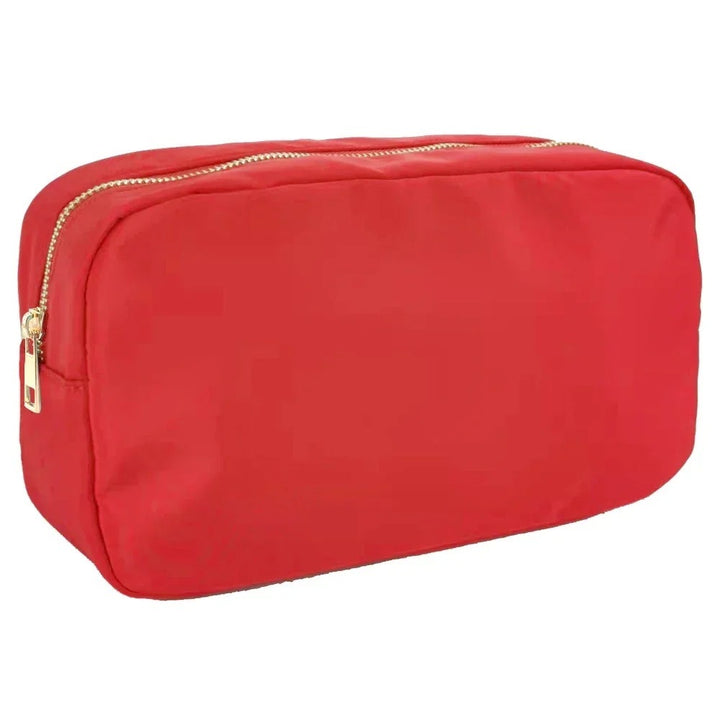 Fashionable Large Capacity Portable Zipper Waterproof Nylon Makeup Bag