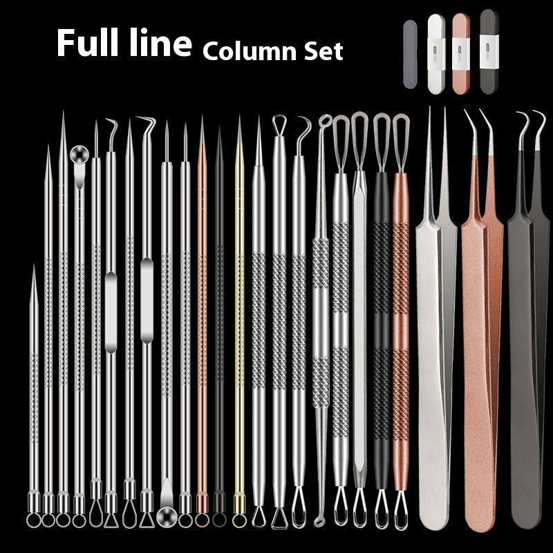 Acne Needle Set Stainless Steel Tweezers