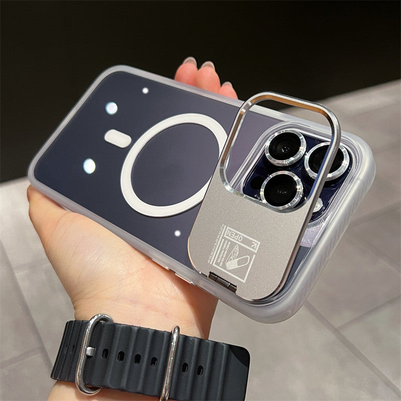 Invisible Multi-Dimensional Holder Case Magnetic Suction With Lens Film