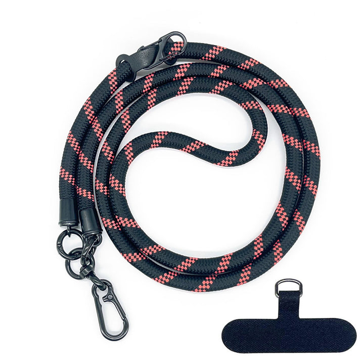 10 mm Climbing Rope Telefon mobil Garnitură Lankard Garnitură reglabilă Crossbody Telefon mobil curea cu Curea de cameră cu curea de cameră anti-pierdere a gâtului