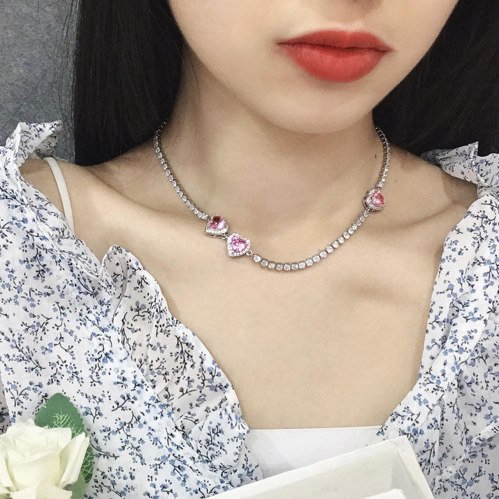 Women's Sweet Light Luxury Heavy Industry High-definition Collarbone Chain