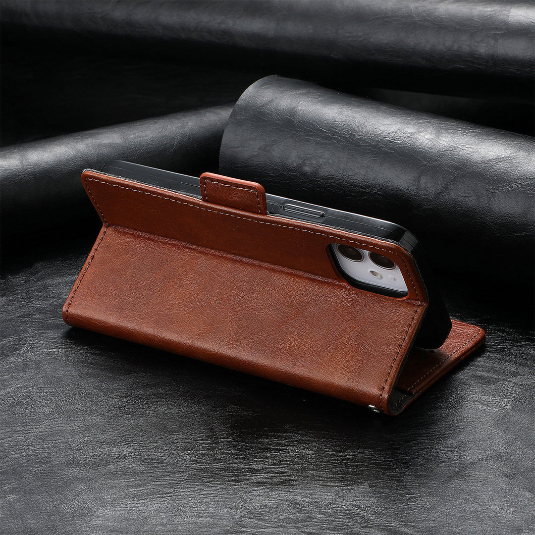 Flip Business Leather Phone Case Simple