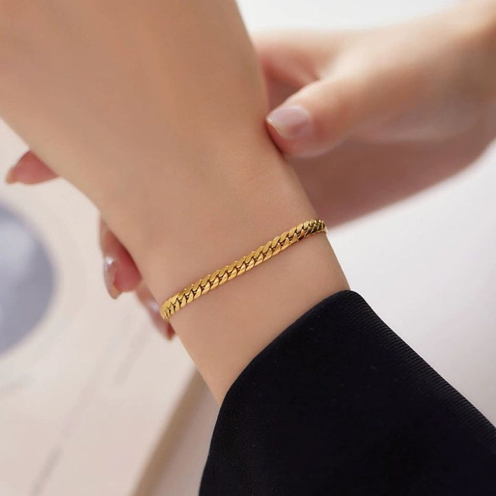 Simple Cuban Bracelet For Women Simple Does Not Fade