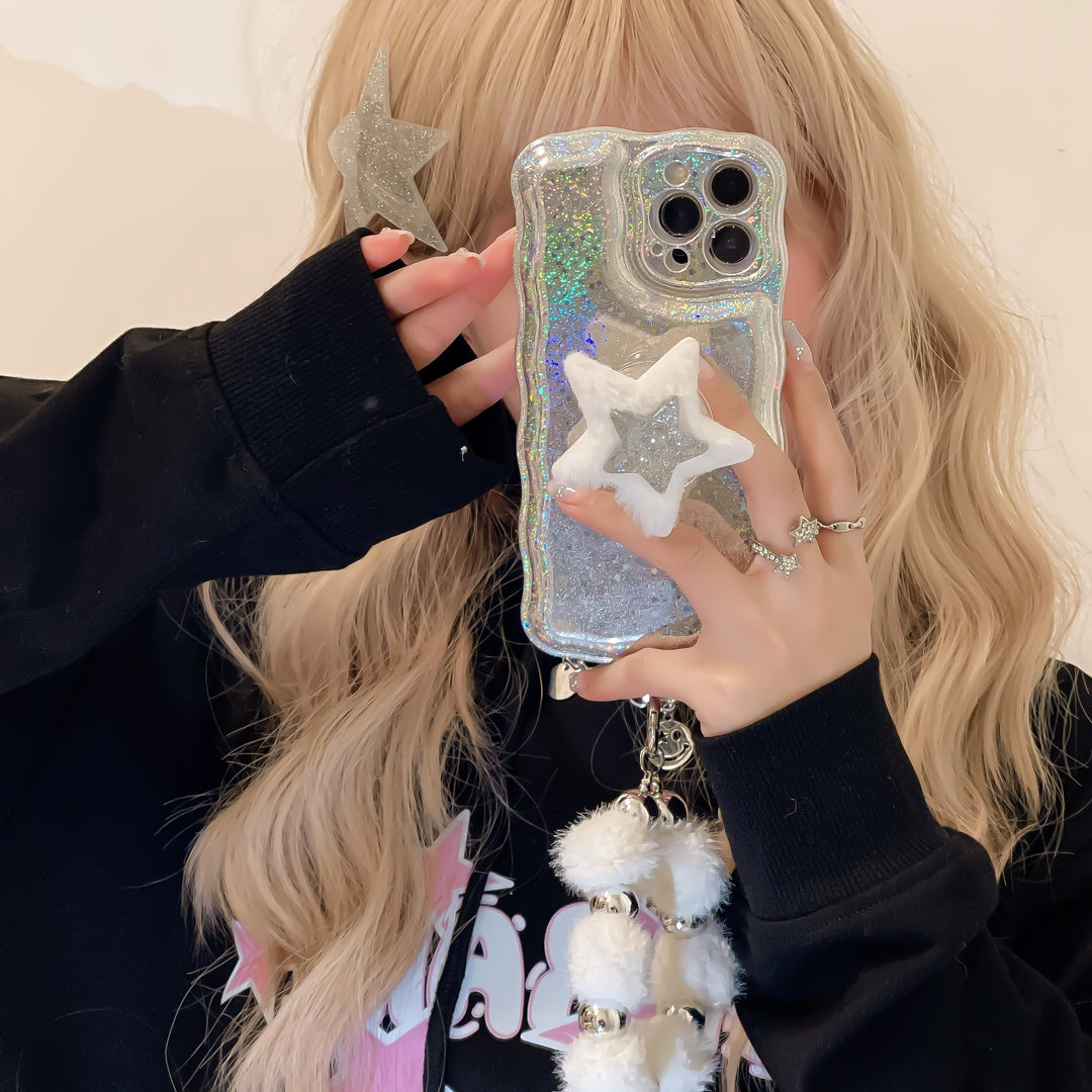 Niche Glitter XINGX Bracket Phone Case