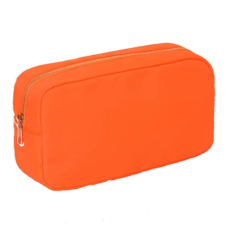 Fashionable Large Capacity Portable Zipper Waterproof Nylon Makeup Bag