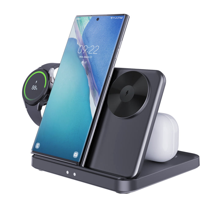 Three-in-one Wireless Charger Foldable Desktop Bracket