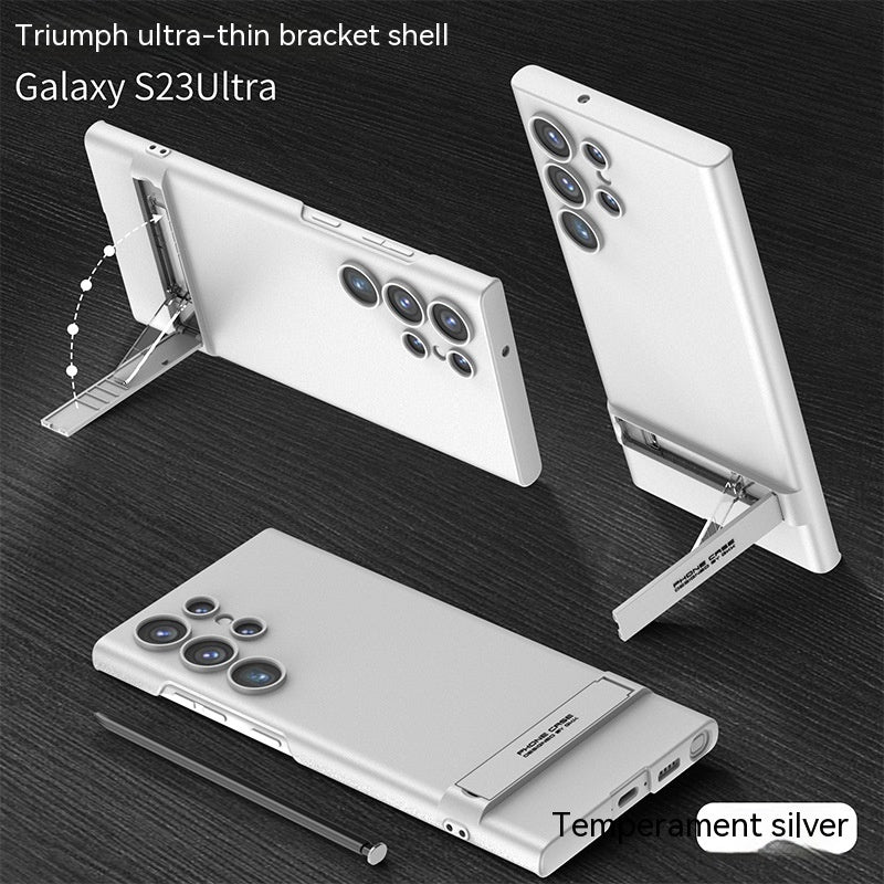 All-inclusive Ultra-thin Bracket Drop-resistant Creative S23 Phone Case