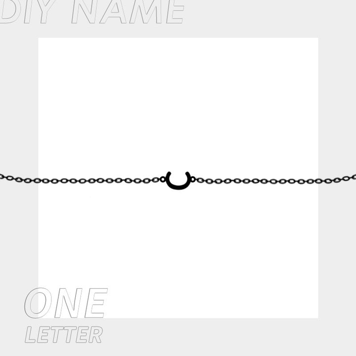 Name Bracelet DIY English Letter Stainless Steel