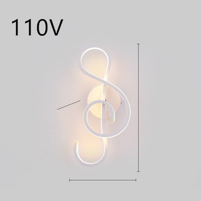 Lampa de perete cu LED -uri nordic lampa noptieră pentru dormitor minimalist