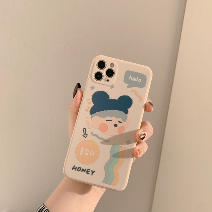 Milk Tea Bear Mobile Phone Case All-inclusive Camera