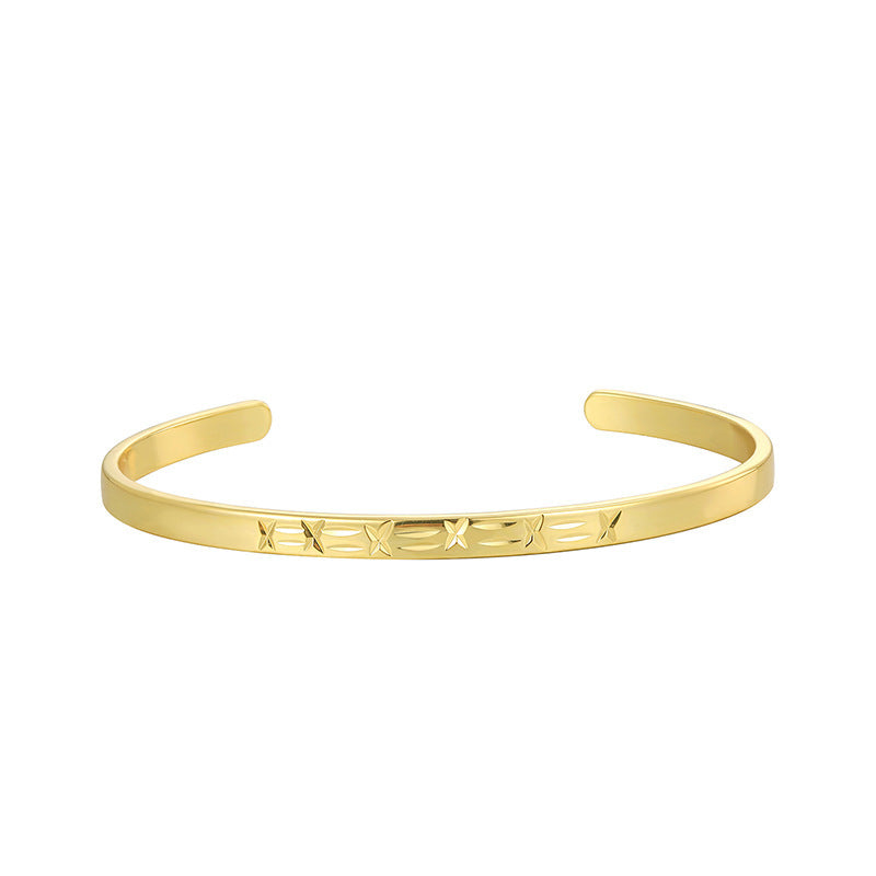 Carven Design Pattern Bracelet Simple Personalized All-match Cold Style