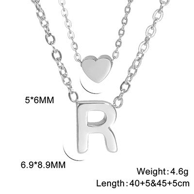 Elegant And Fashionable, Carefully Shaped 26 Letter Necklace