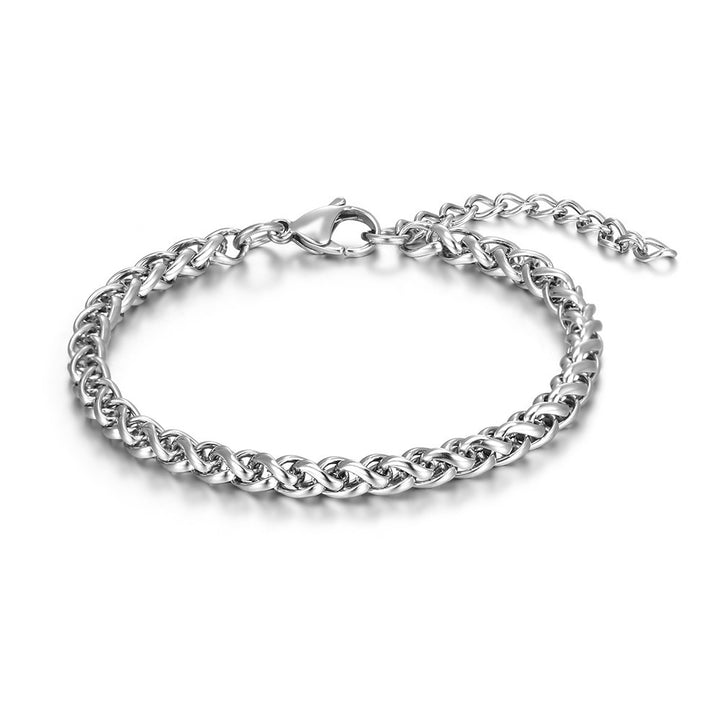 Titanium Steel Bracelet Men's Simple Woven Boys' Accessories