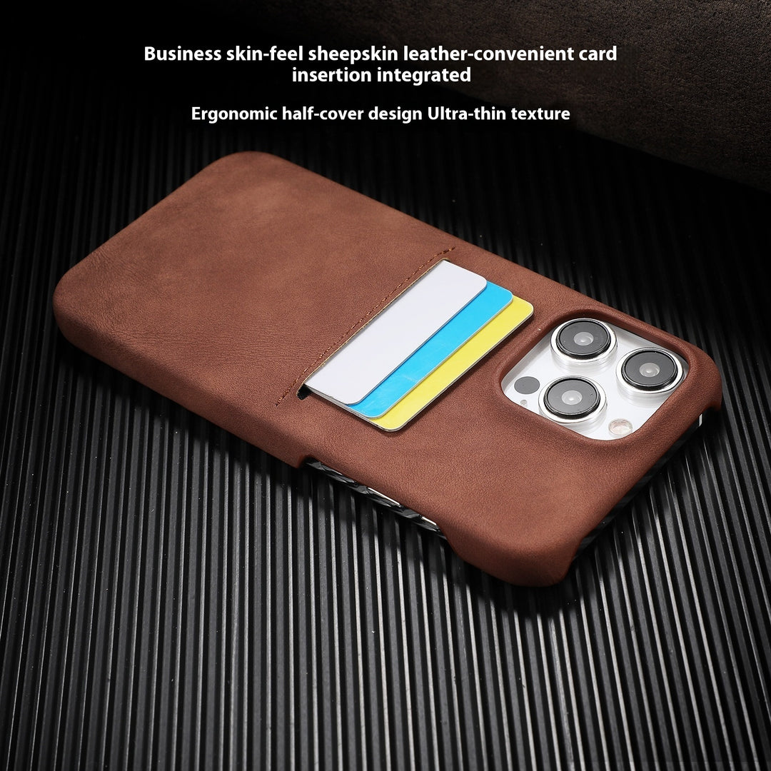 Suitable Phone Case Sheepskin Feeling Business Drop-resistant Protective Cover