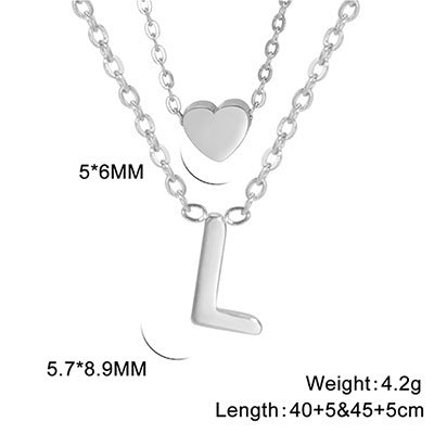 Elegant And Fashionable, Carefully Shaped 26 Letter Necklace