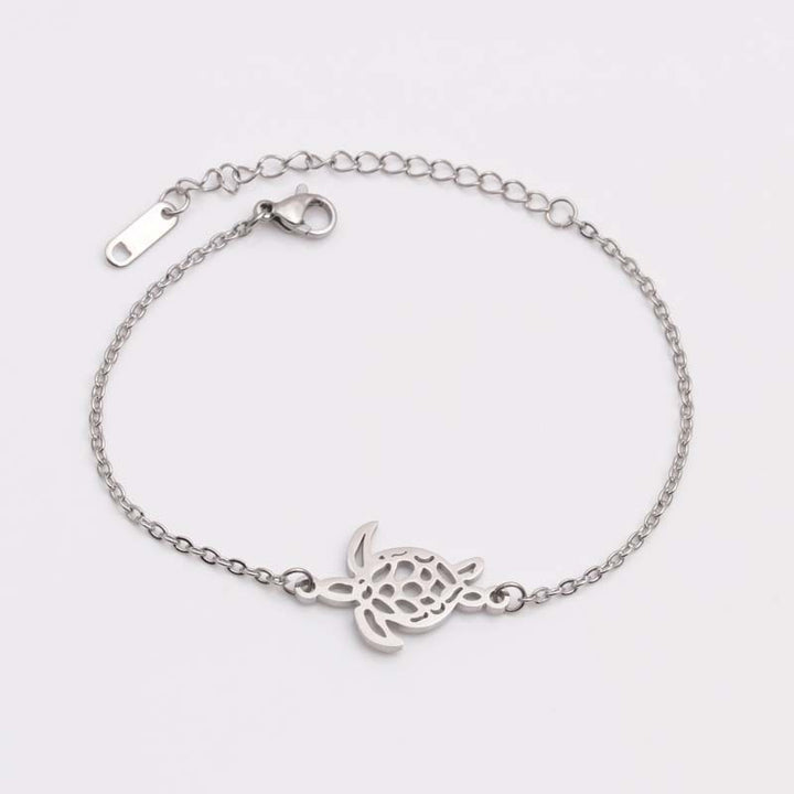 Hawaiian Stainless Steel Turtle Bracelet Jewelry