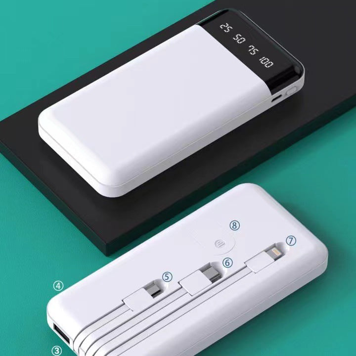 Power Bank One Drag Three cu încărcare rapidă prin cablu