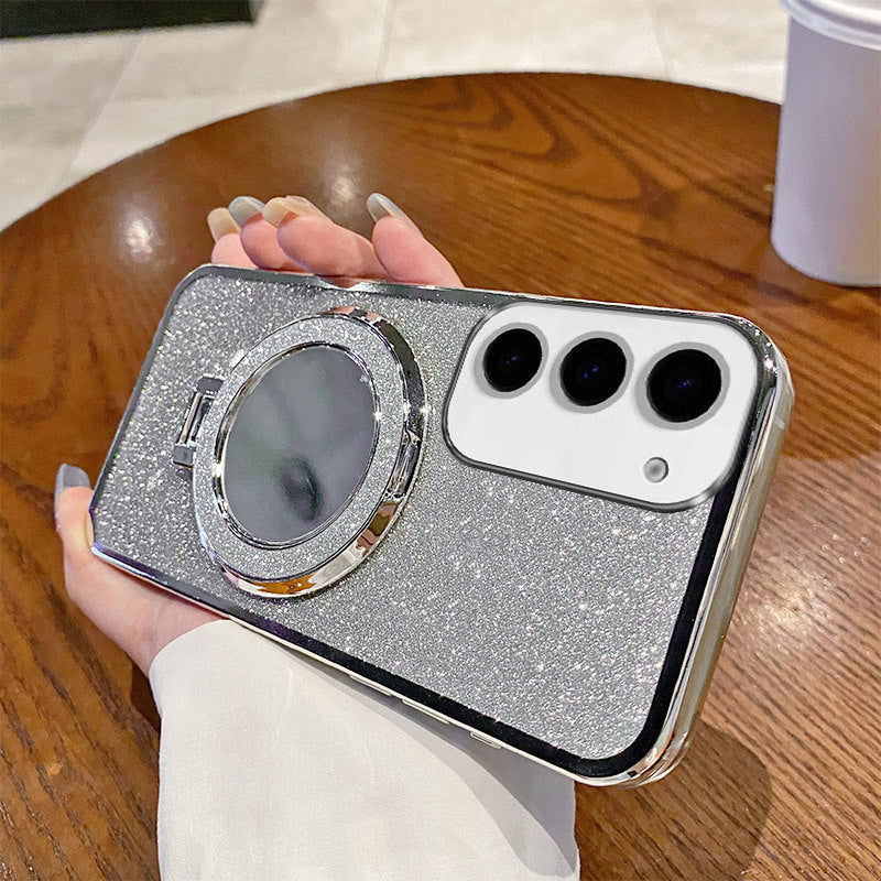 Applicable Phone Case Magnetic Mirror Bracket Protective Sleeve