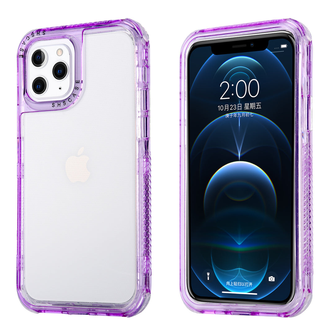 Compatibil cu Apple, noul cadru de gradient este potrivit pentru carcasa telefonică Apple Transparent