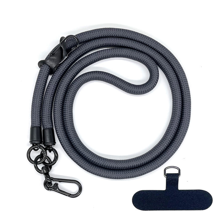 10 mm Climbing Rope Telefon mobil Garnitură Lankard Garnitură reglabilă Crossbody Telefon mobil curea cu Curea de cameră cu curea de cameră anti-pierdere a gâtului