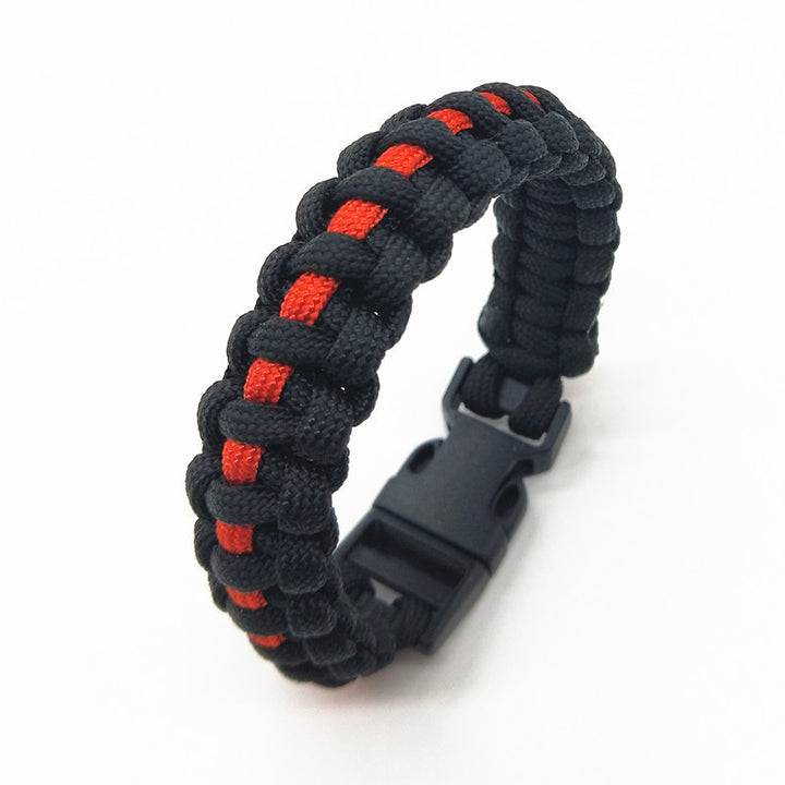 Men's And Women's Blue Line Paracord Bracelet