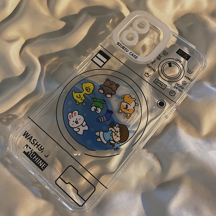 Funny Washing Machine Cartoon Animal Phone Case