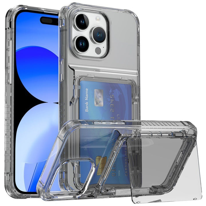 Transparent Phone Case Flip Card Holder