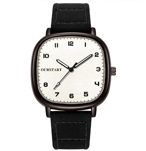 Casual Digital Exam Quartz Suede Belt Student Watch