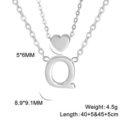 Elegant And Fashionable, Carefully Shaped 26 Letter Necklace