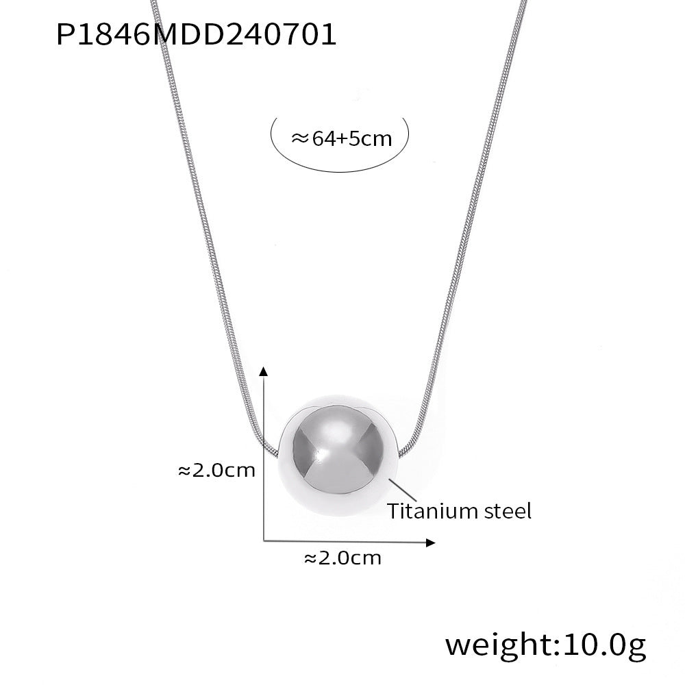 Lanț de claviculă cu pandantiv tridimensional Titan oțel de 18k pliere din aur Entrare lux