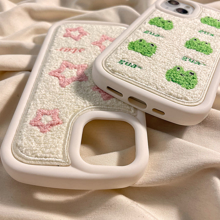 Plush Embroidery XINGX Drop-resistant Phone Case