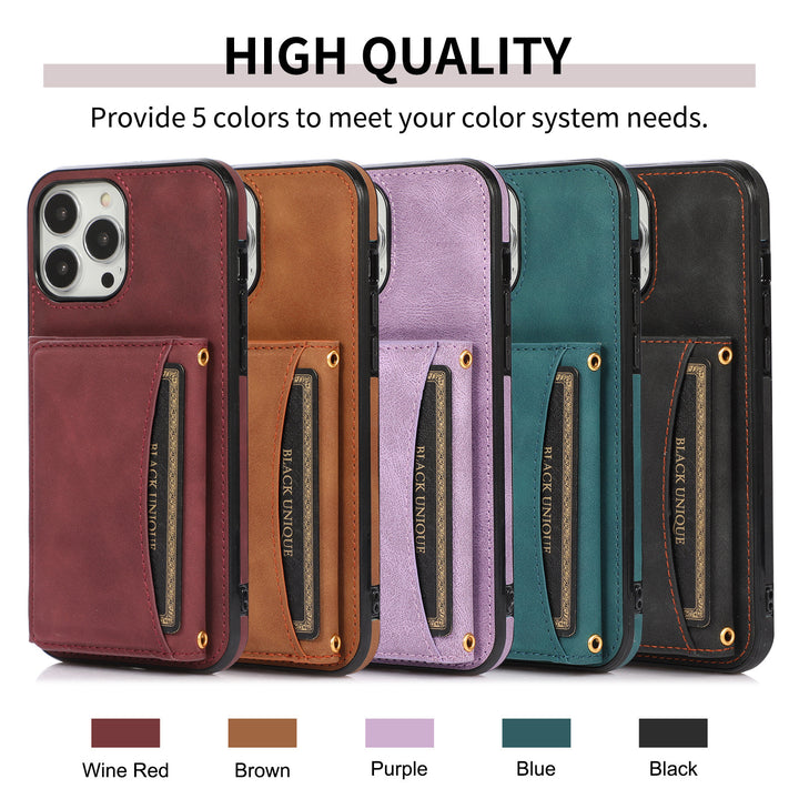 Leather Card Protection Sleeve Phone Case