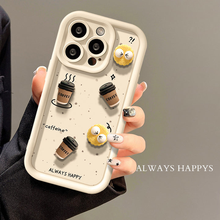 Cute Briquette Biscuit Drop-resistant Soft Phone Case