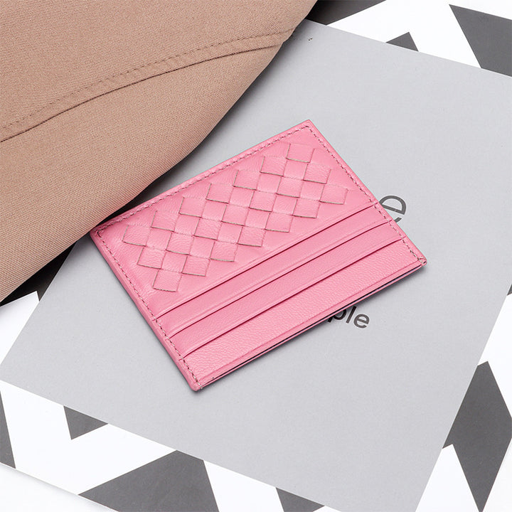 Women's Ultra-thin Mini Sheepskin Credit Card Cover