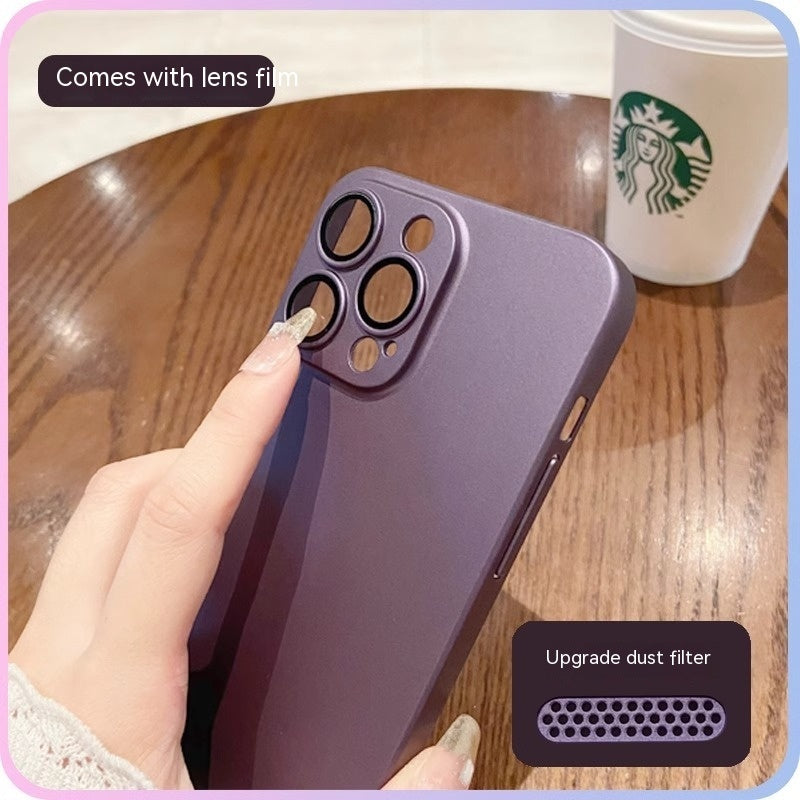 Ultra-thin Frosted Pc Phone Case All-inclusive Lens