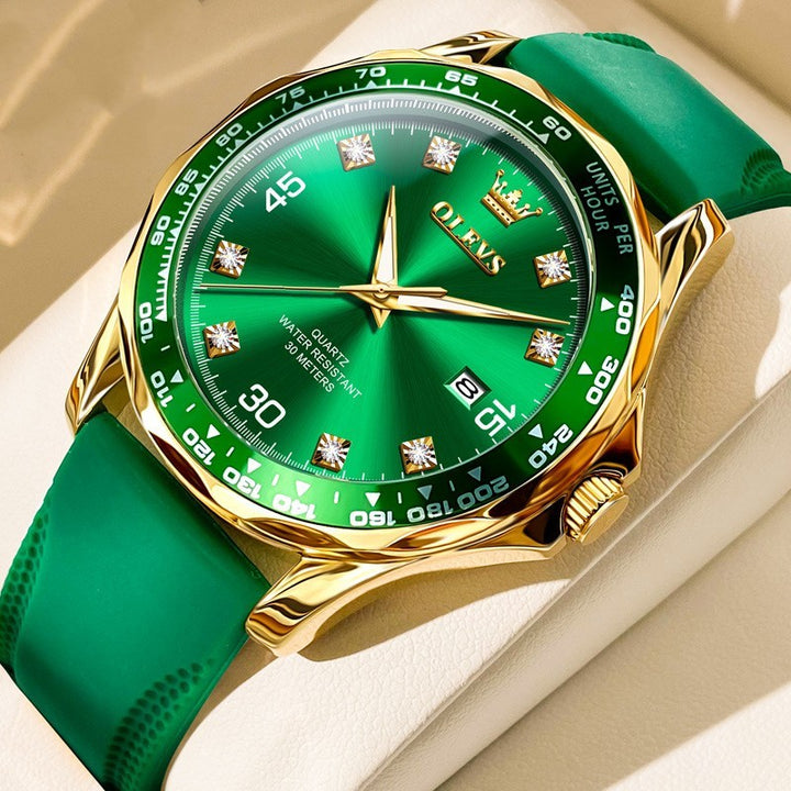 Ceas Green Submariner Quartz Ceas Luminous Men