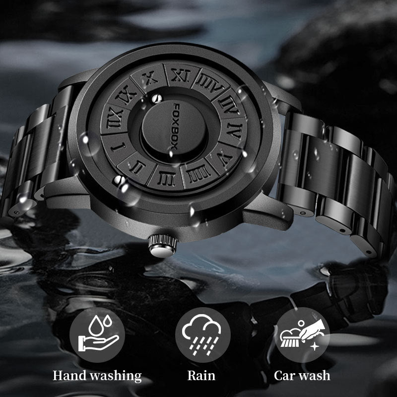 Lige Cool Magnetic Suspension Watch Personalitate creativă a tehnologiei negre pentru bărbați