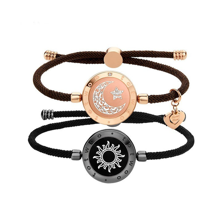 Sun-Moon Smart Sensing Couple Bracelet