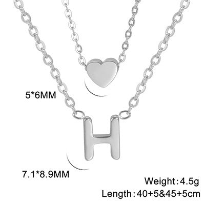 Elegant And Fashionable, Carefully Shaped 26 Letter Necklace