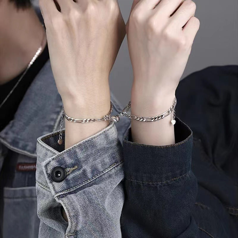 Niche High-grade Love Magnetic Couple Bracelet Pair