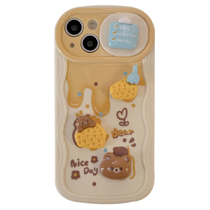 Gold Gold Brevet Bear iPhone14pro carcasă