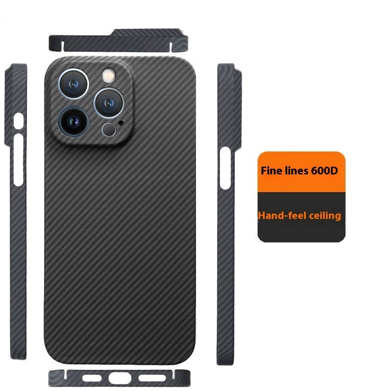 Fine Lines 600D Ultra-thin All-wrapped Carbon Fiber Phone Case